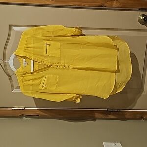 My Michelle small yellow blouse with gold colored hardware